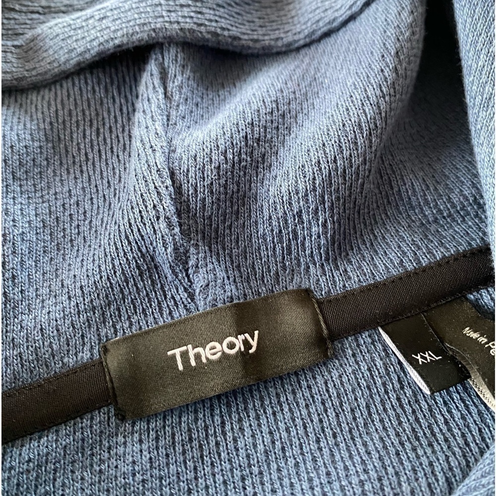 Theory Hoodie in Organic Cotton Thermal. XXL - Picture 6 of 12